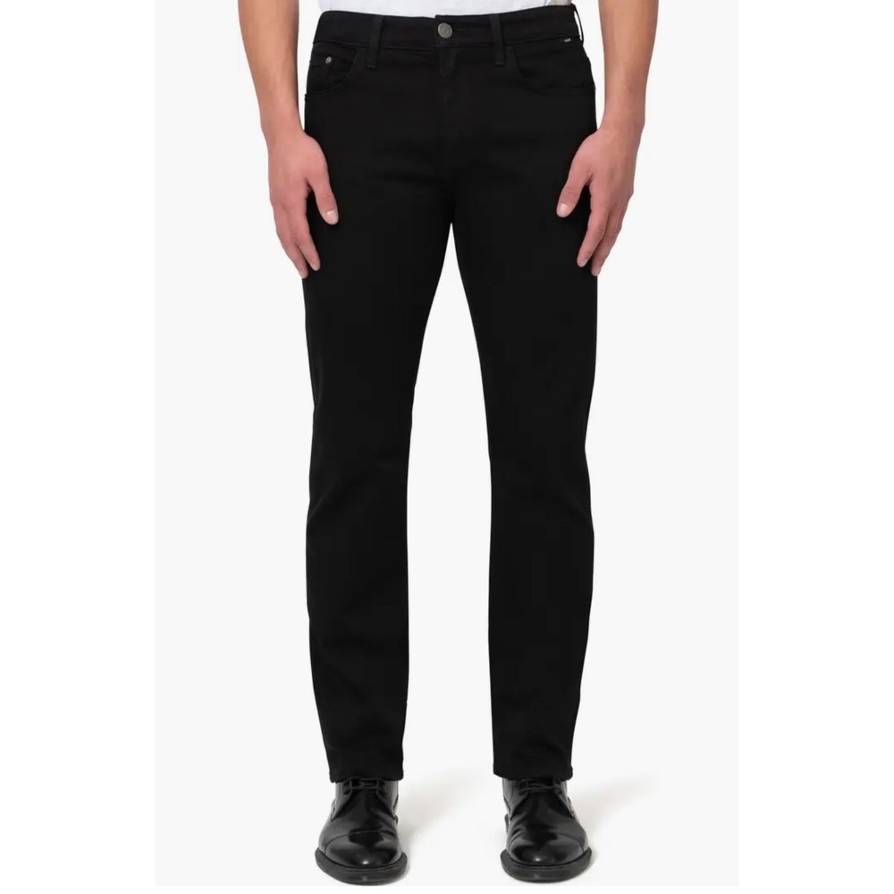 Mavi Zach Straight Leg Jeans Mens Black Denim 33x31 Pants Classic Five Pocket